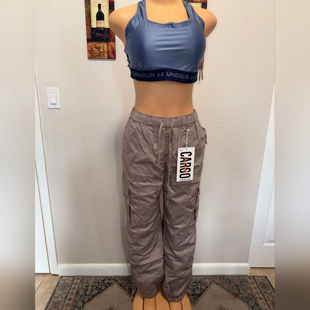 NWT YMI CARGO MID RISE SILVER CLOUD SIZE L - Picture 10 of 10